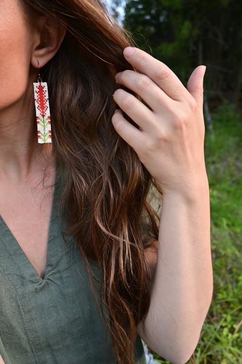 Indian Paintbrush Earrings