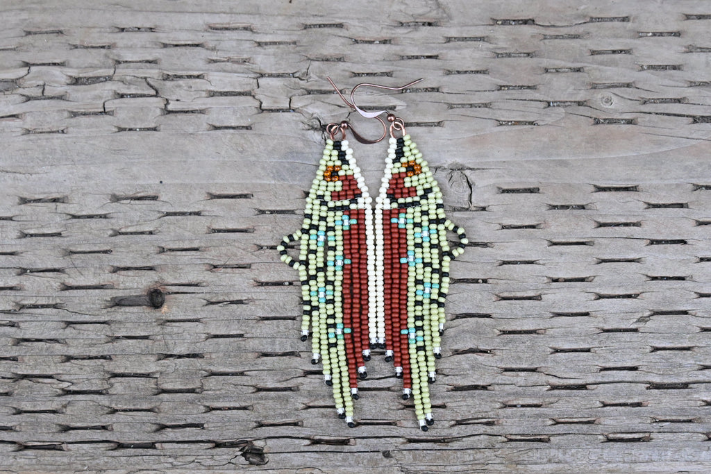 Rainbow Trout Earrings w/ fin