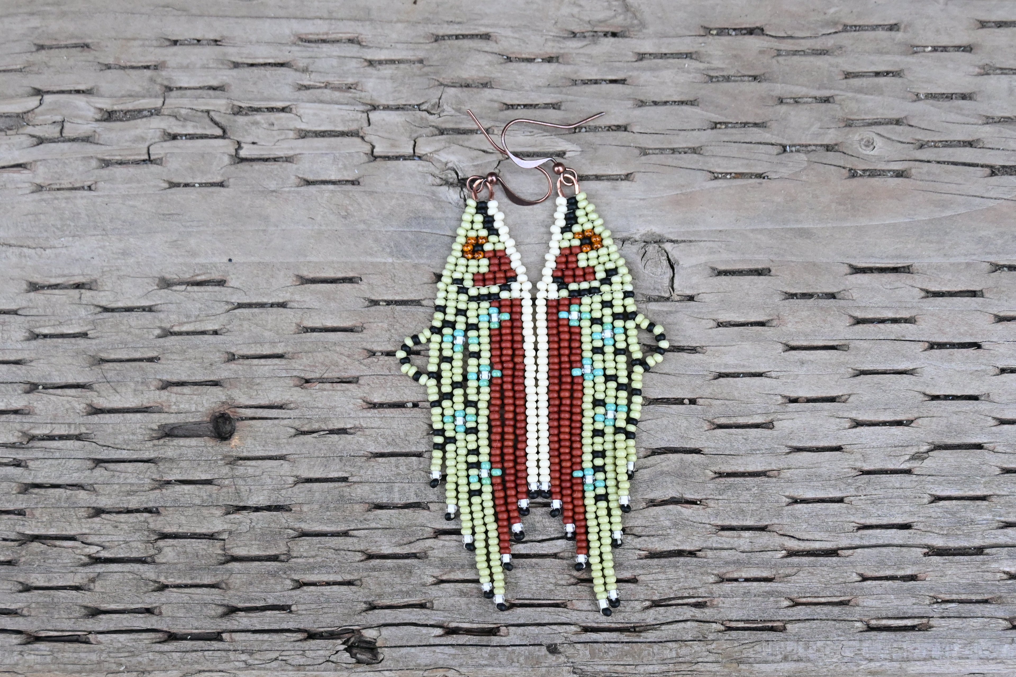 Rainbow Trout Earrings w/ fin