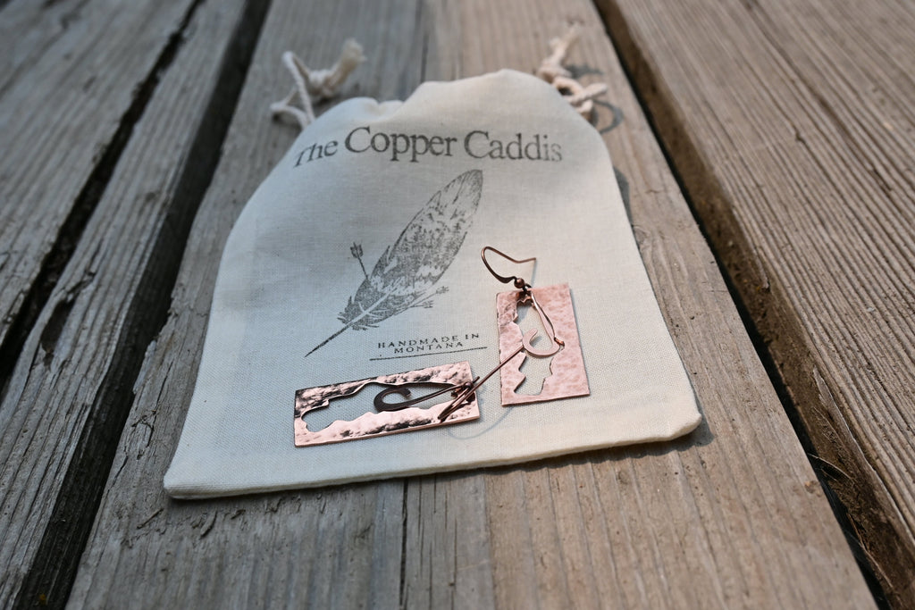 Copper Trout Earrings